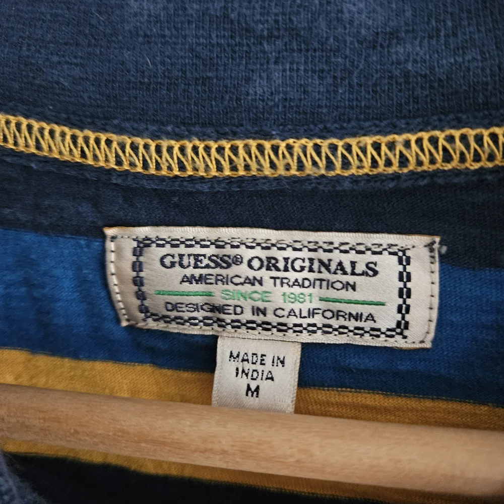 Vintage Guess Originals Striped Shirt Medium - Picture 4 of 5